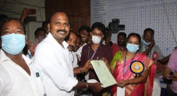 மயிலாப்பூரின் புதிய எம்.எல்.ஏ. த.வேலு.