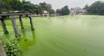 சித்திரகுளம் நிரம்பியதால் காலை முதலே தெருக்களில் பெருக்கெடுத்து ஓடிய தண்ணீர்.